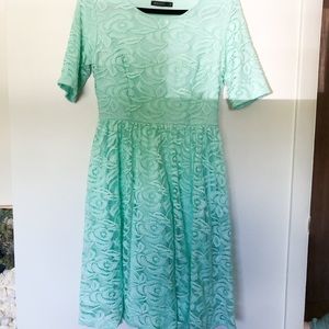 Mint Mikarose Lace Midi Dress